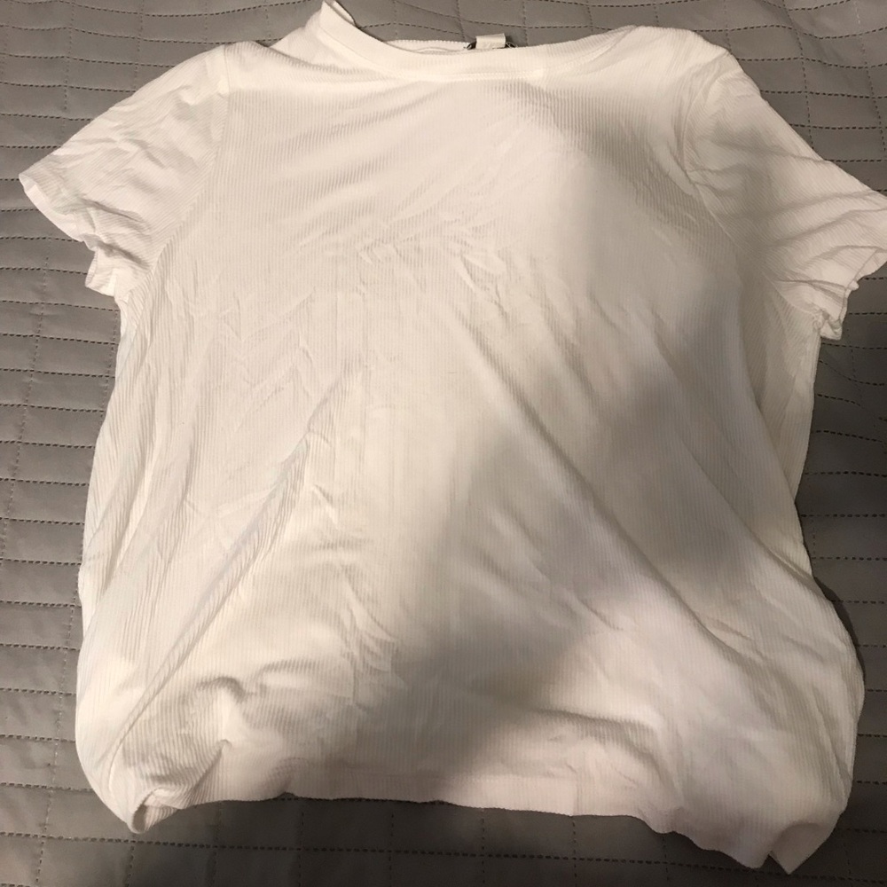 Forever 21 White textured T-shirt